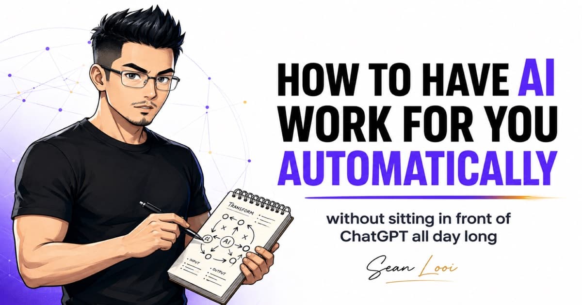 Free training: how to have AI work for you automatically